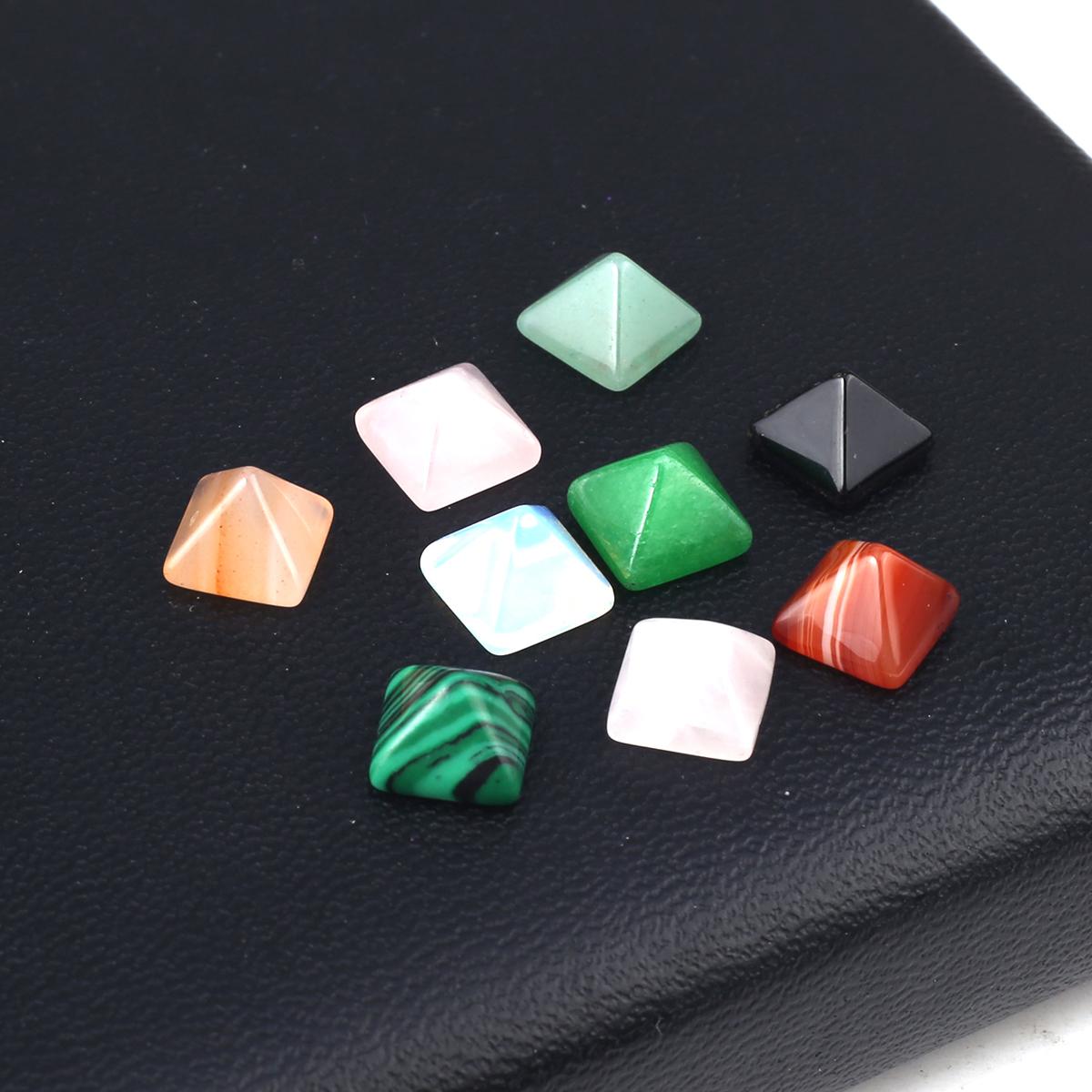 5 шт./упак. мини-пирамида из натурального камня без отверстия — фото 3