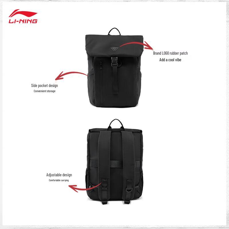 Li-Ning ABSV161 Unisex Water-Repellent Casual Backpack
