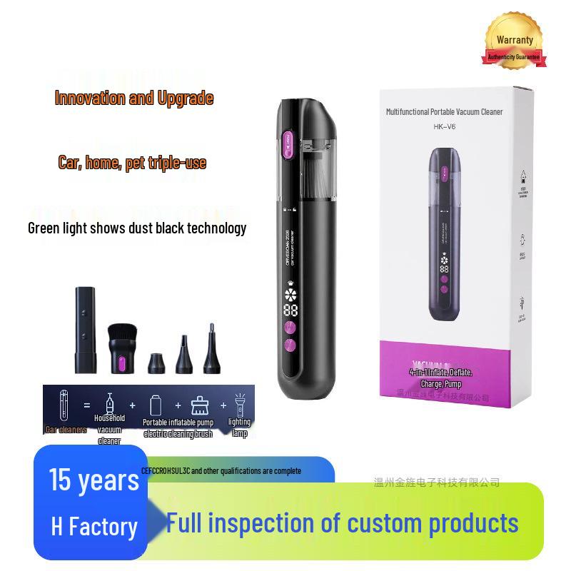 Cordless Handheld Vacuum Cleaner with Large Suction Power, Powerful Mite Removal, and Indoor Wet Mop for Small Pets