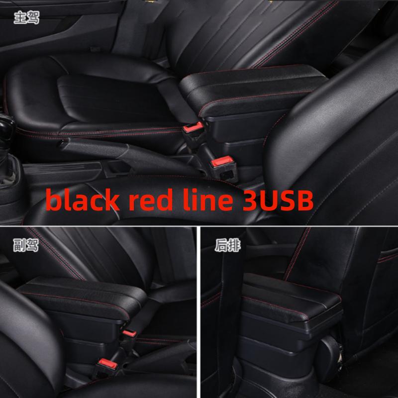 For Peugeot 206 /207 Armrest Box Interior Parts Car Central Content With Retractable Cup Hole Large Space Dual Layer USB DOMEN
