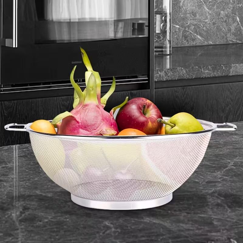 Kitchen Colander Draining Basket for Washing Vegetables and Fruits Kitchen Rice Washing Basket Household Utensils