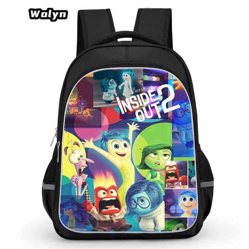 Mind Secret Service 2Ide Out Simple Cute Backpack Student School Bag Backpack