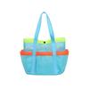 Large Capacity Multi Pocket Tote Bag Mesh Beach Bag Swimming Pool Bag Clothes Storage Organizer Bag with Durable Handles for Outdoor Use