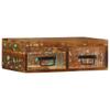 Wall Mounted TV Cabinet 60 X 30 X 19 Cm Solid Reclaimed Wood