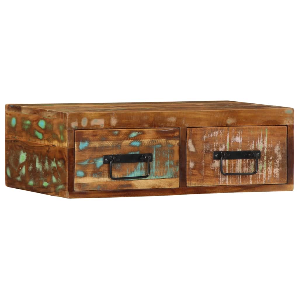 Wall Mounted TV Cabinet 60 X 30 X 19 Cm Solid Reclaimed Wood