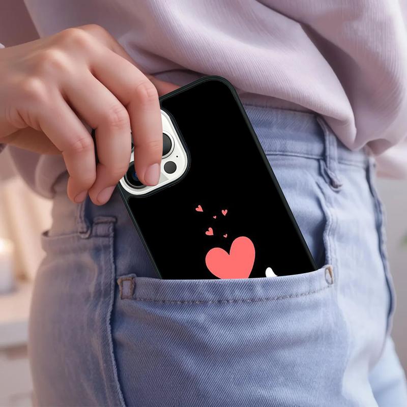 Cute Korean Font Saranghae I love you Phone Case For iPhone 17 Air 15 16e 14 13 Pro Max Coque 12 11 Pro Max PLUS cover