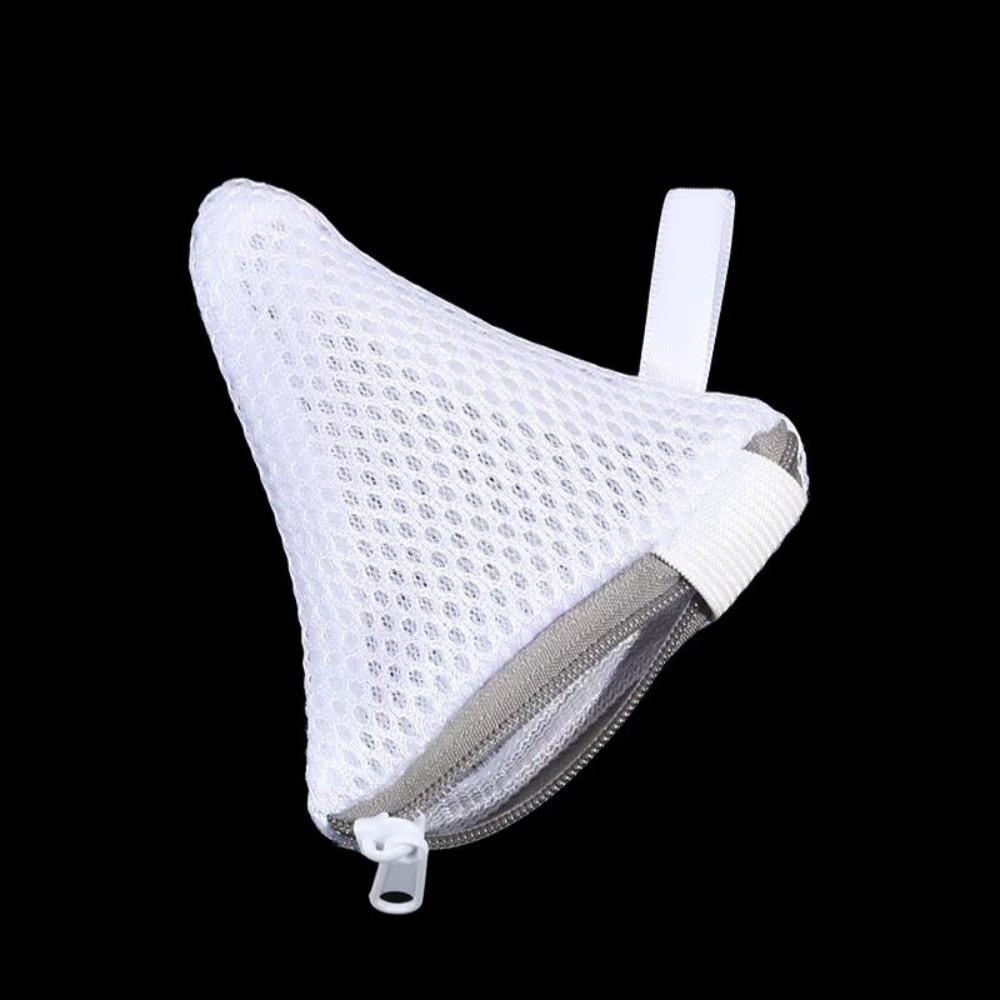 Multi-Function Laundry Detergent Pods Mesh Bags Triangle Zipper Closure Laundry Storage Bags Mesh Durable