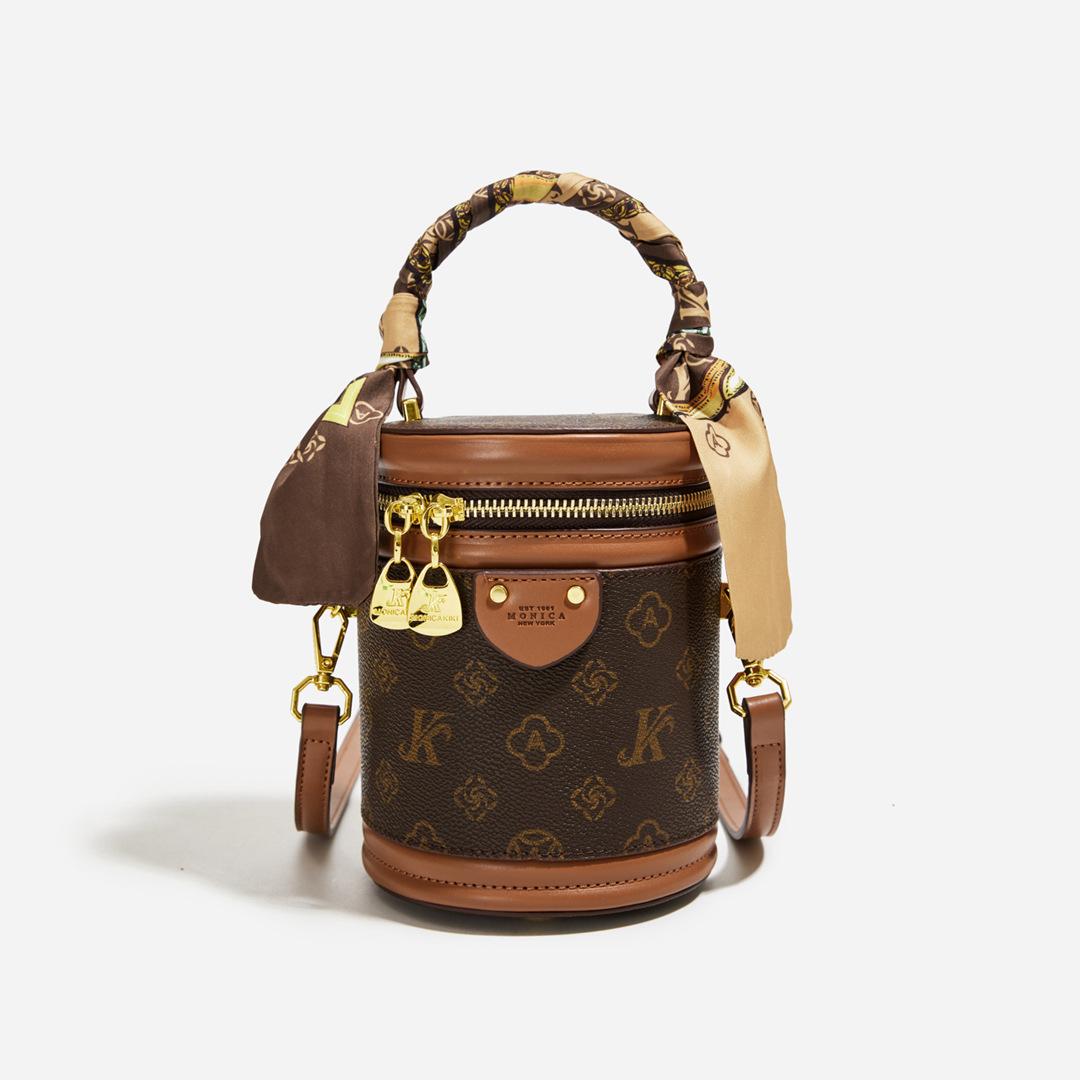 

Осенний новый модный тренд сумка-ведро с надписью портативная на плечо через плечо сумка-ведро для риса