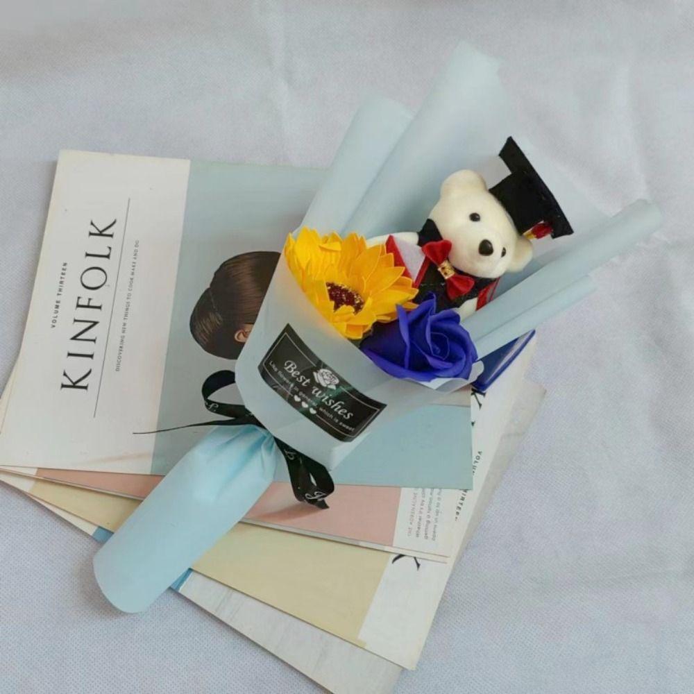 Plush Toy Graduation Bear Bouquet Stunning Cartoon Lovely Bear  Teacher's Day