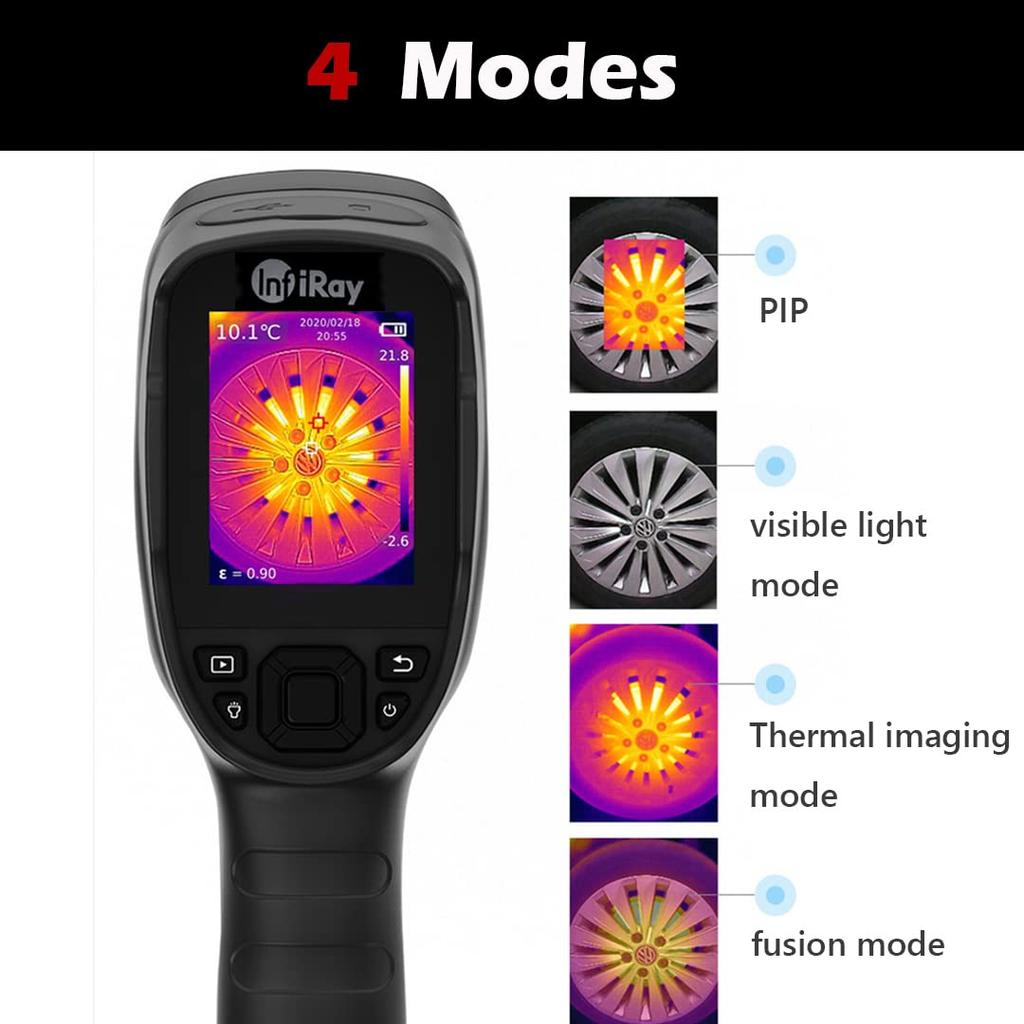 C200 Thermography Camera 256 x 192 IR Resolution 2MP Visible 12 Hours Temperature Measurement Range Infrared Thermal Camera -20-550 ℃