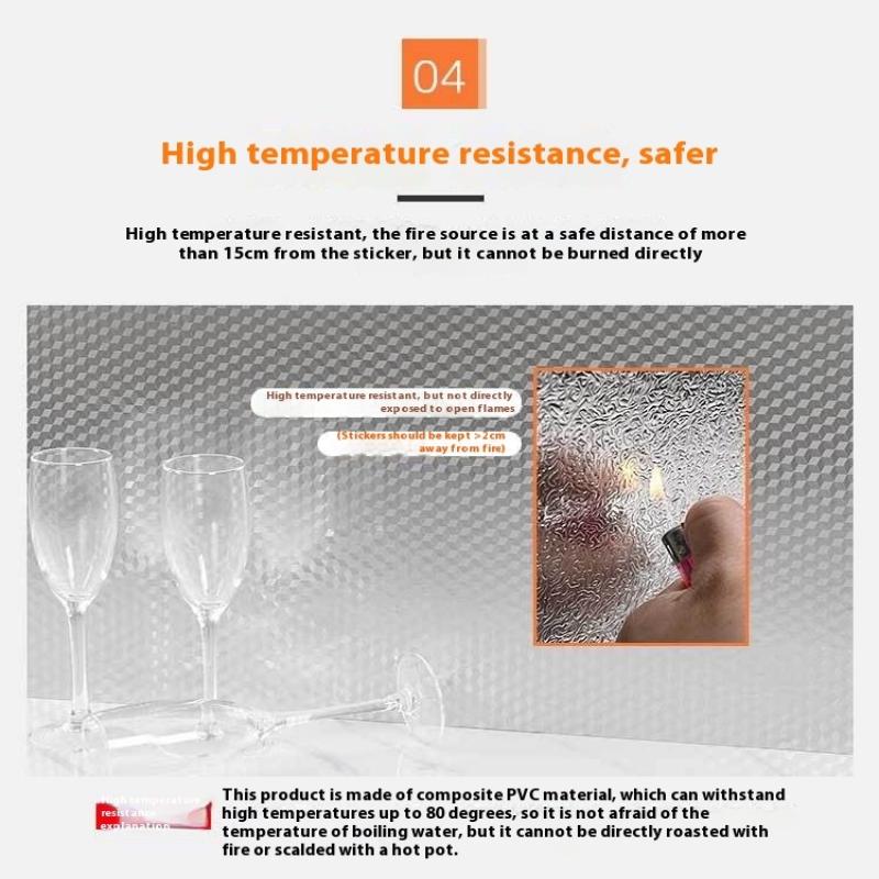 Kitchen Wallpaper Self Adhesive Aluminum Foil Oil Proof Waterproof Stickers For Countertop Drawer Cabinets Shelf Line