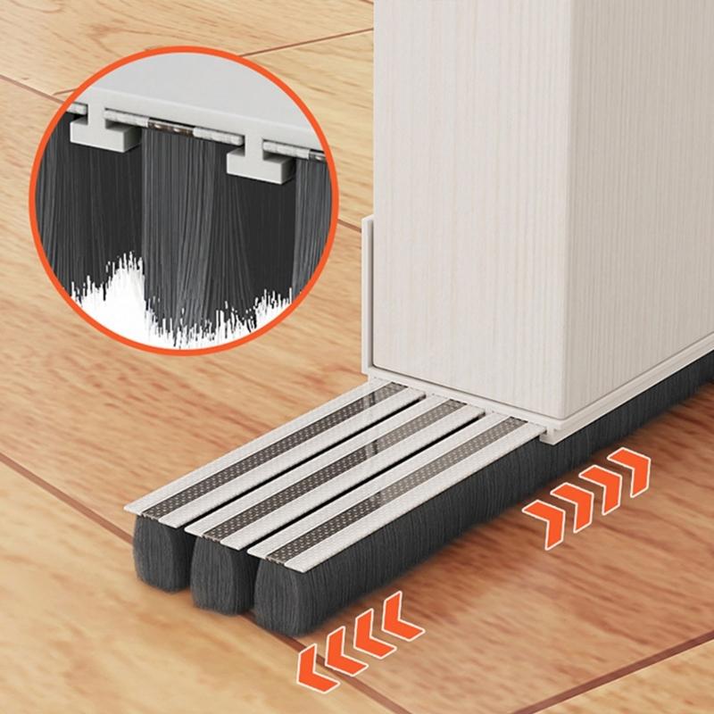 Door Draft Stopper Seal Strips Self Adhesive Under Door Draft Noise Blocker Door Sweeps for Bottom of Door Easily Instal