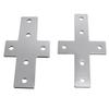 Plaque de Connexion d'Angle en Aluminium pour Profilés 20/30/40 avec Fixations