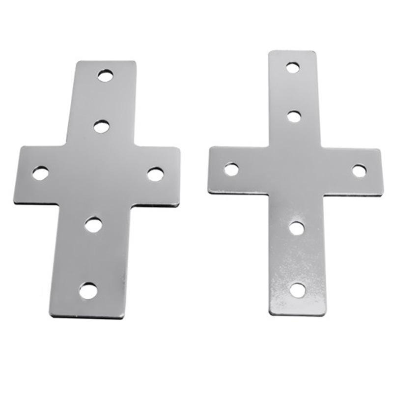Plaque de Connexion d'Angle en Aluminium pour Profilés 20/30/40 avec Fixations