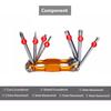Lightweight Portable 7 In 1 Mountain Bike Cycling Multi Repair Tools Kit Bicycle Repaire Set Spoke Hex En Wrench Screwdrivers
