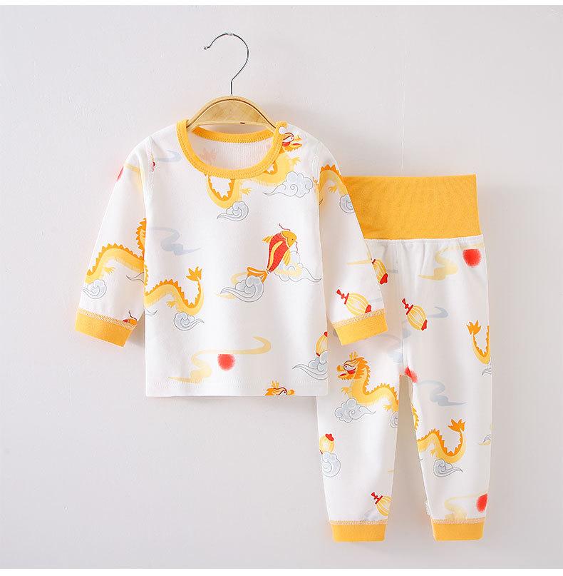 Baby Cotton Grade A Two Piece Pajamas Children Autumn Underwear Set Infant Home Wear Sleepwear