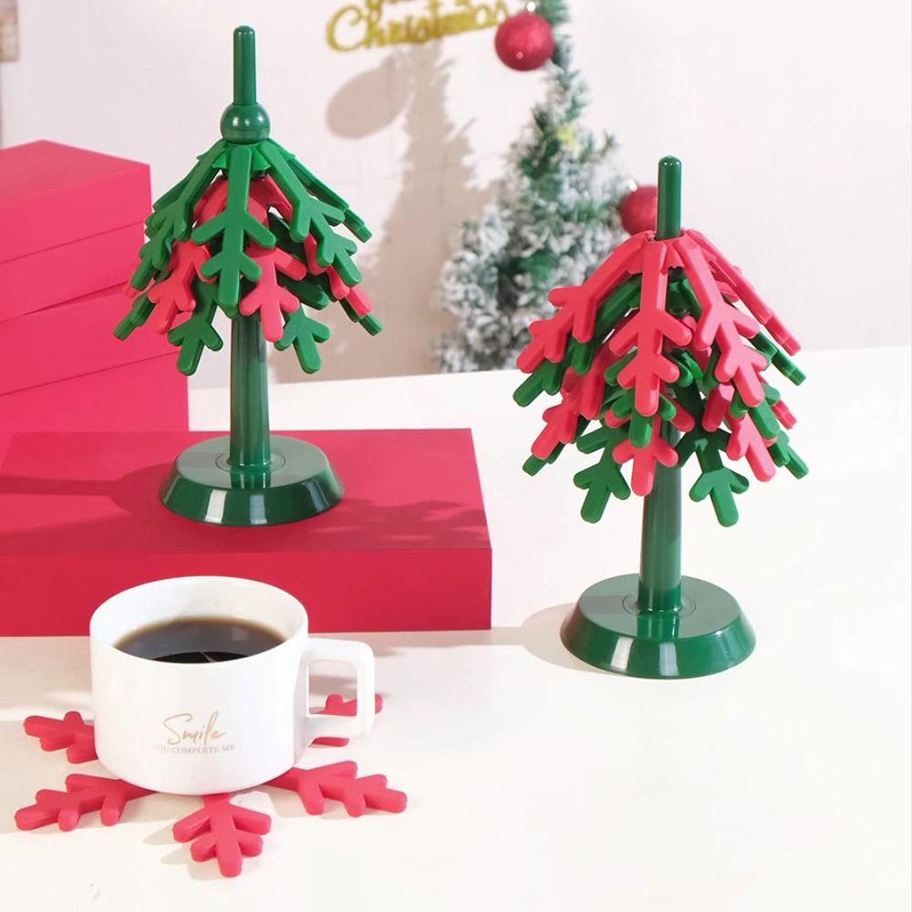 Non-slip Tree Shape Trivets Foldable Table Insulation Pad Creative Hot Pot Holders  Hot Dishes