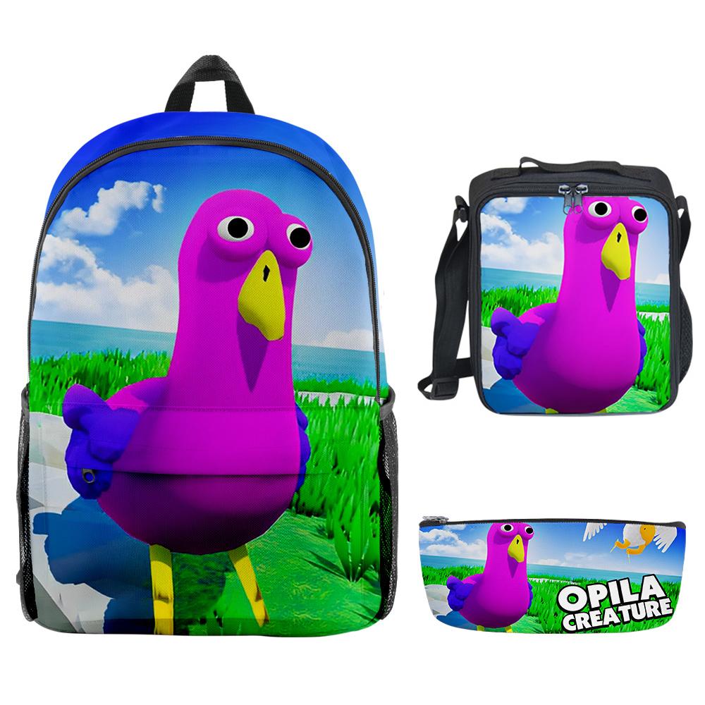 Luxury Youthful New Garten of Banban 3D Print 3pcs/Set School Bags Laptop Daypack Backpack Crossbody Lunch bag Pencil Case