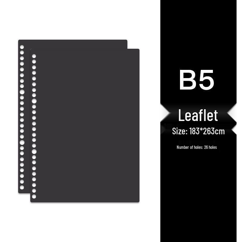 Colored Loose-Leaf Binding Sleeves - A4/B5/A5, 20/26/30 Holes, PP Material