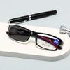 Progressive Multifocal Reading Glasses 3 In 1 Photochromic Outdoor Bifocal Sunglasses TR90 Sports Anti Blue Near Far Eyeglasses