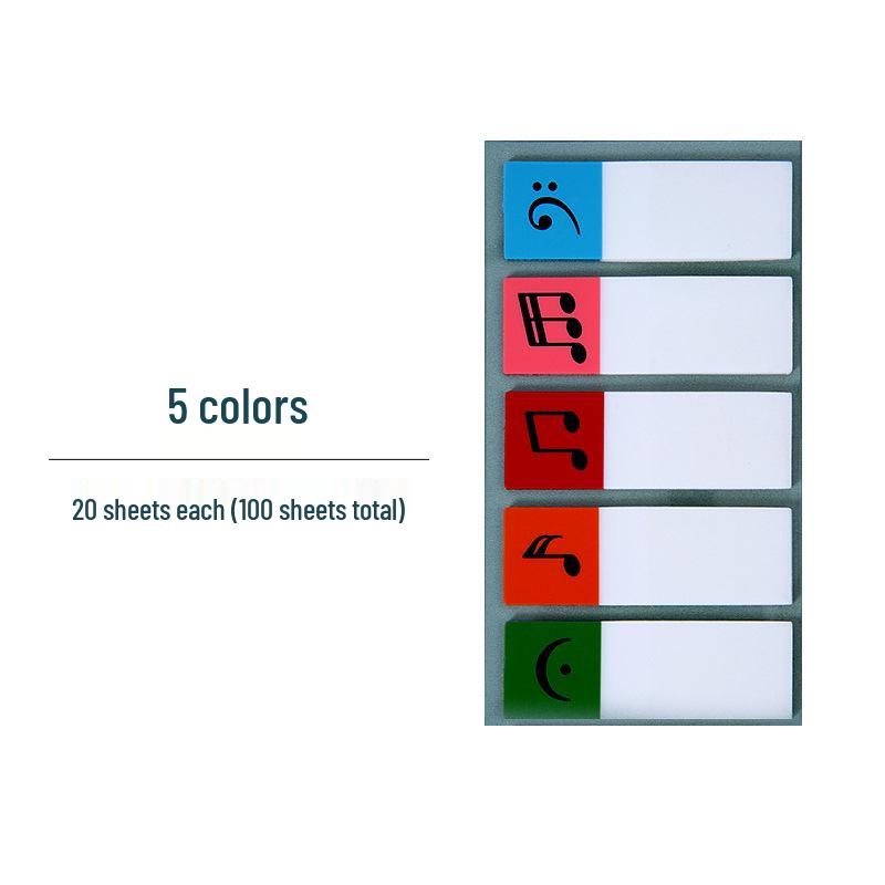 Morandi Semi-transparent Index Tabs - Student Study Labels PET Sticky Notes