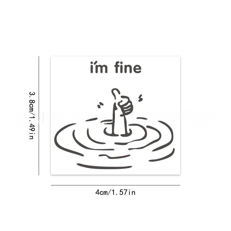 Забавная наклейка-трансфер на ноутбук и машину, с кристаллами