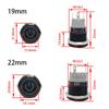 Black Metal Push Button Switch 12/16/19/22mm Start Stop On Off Momentary Led Light Power Switch 5V 12V 24V Electrical Outlets