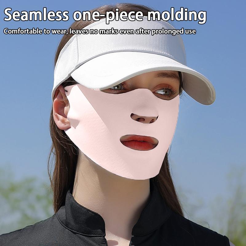 Sun Protection Face Mask For Men Reusable Breathable Uv Face Shield Solid Color Washable Face Mask Summer Cycling Face Mask