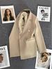 Women's Green Slim Fit Suit Jacket - Trendy Spring 2025 Street Style