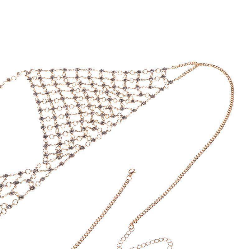 Necklace, European And American Creative Fashion Hipster Multi-Layer Chest Chain, Sexy Body Chain