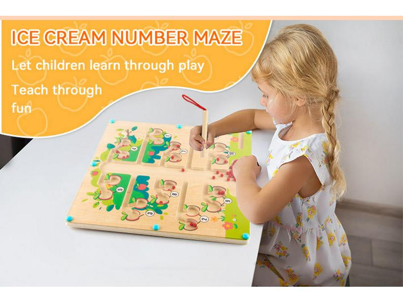 Magnetic Bead Board: Early Education Arithmetic Toy for Hand-Eye Coordination