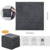 SINLAND Microfiber Cleaning Cloths, Commercial Towels for Kitchen, Cleaning, and Car Washing, Absorbent and Quick-Drying, 12-Count, Gray