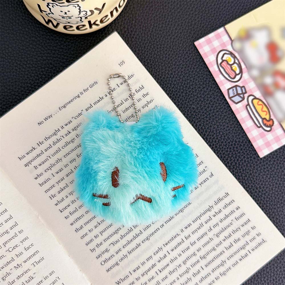 Hanging Accessories Cat Doll Plush Keychain Backpack Decor Plush Doll Pendant  Kids Children