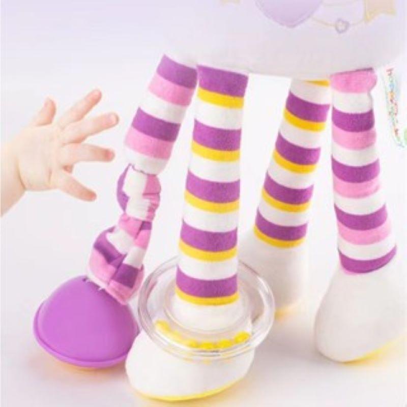 Small Baby Cartoon Animal Shape Bed Bell, Pram Hanging Bell, Fairy Unicorn Multi-function Bed Bell with Silicone Teether Gift