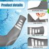 Quick-drying Reflective Arm Warmers Fluorescent UV Protection Arm Covers Ice Silk Sleeves  Summer