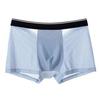 4/5pcs Men's Solid Color Mesh Boxer Briefs with 3D U-Convex Design