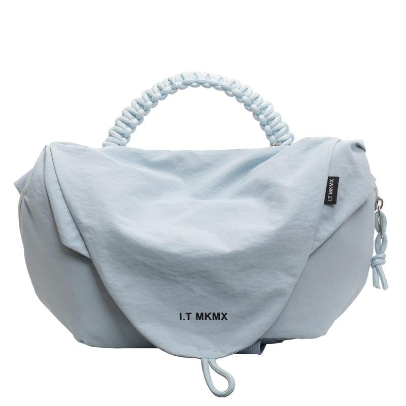 Niche Leisure Sports Messenger Bag Women's Light Handbag New Fitness Cycling Fanny Pack Nylon Dumpling Bag