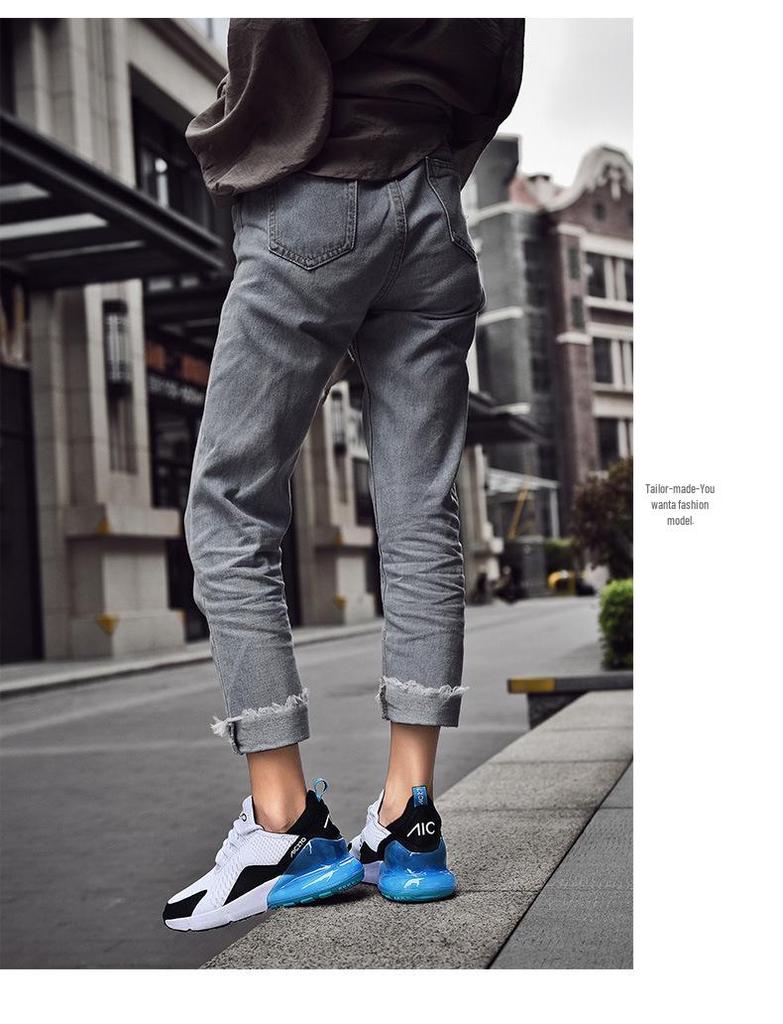 Cross-Border Air Cushion Plus Size Shock-Absorbing Running Shoes - Unisex Soft Sole Casual Sneakers