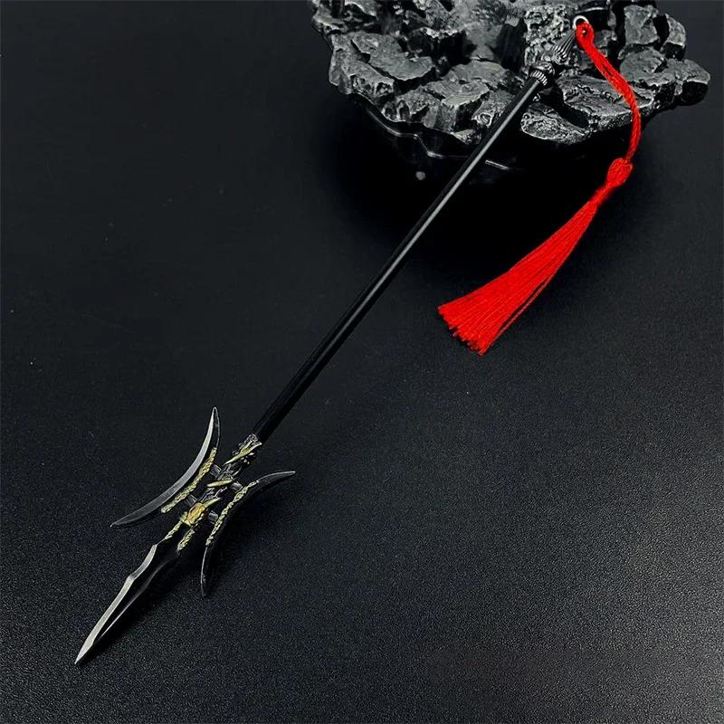 Retro Chinese Cosplay Fake Sword, Mini Katana Weapon, Decoration Swords Prop, Metal Miniature Toy Knifes