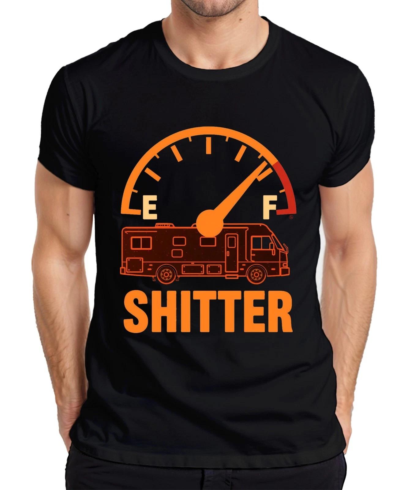 SHITTER Wohnmobil Camping Camper Wohnwagen Schöne Bescherung Herren T-Shirt XS