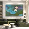 Claude Monet Klassisk Natur Landskap Affischer Canvas Oljemålning Abstrakt Blommor Trädgård Väggkonst För Modernt Rum Heminredning