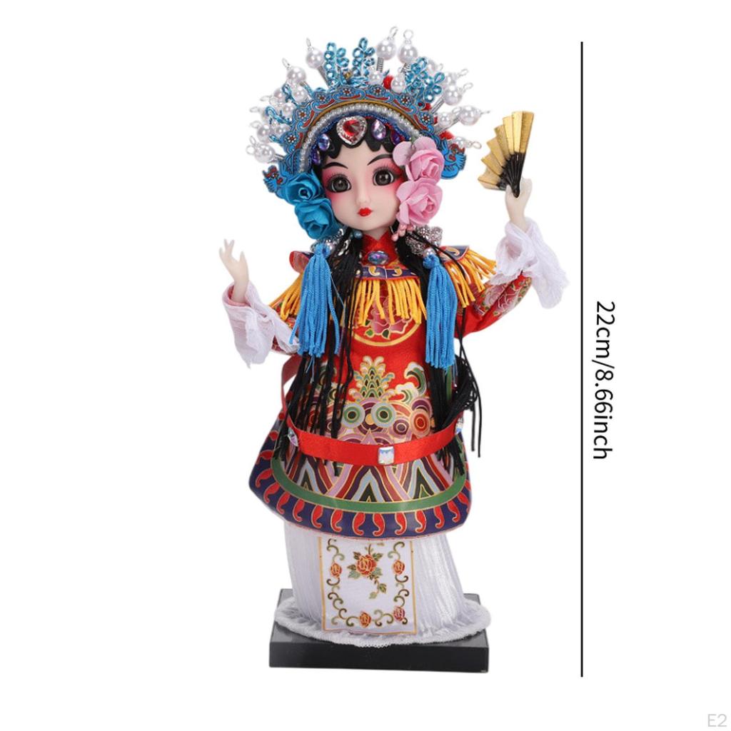 22cm rzeźba lalki opery pekińskiej do dekoracji stołu
