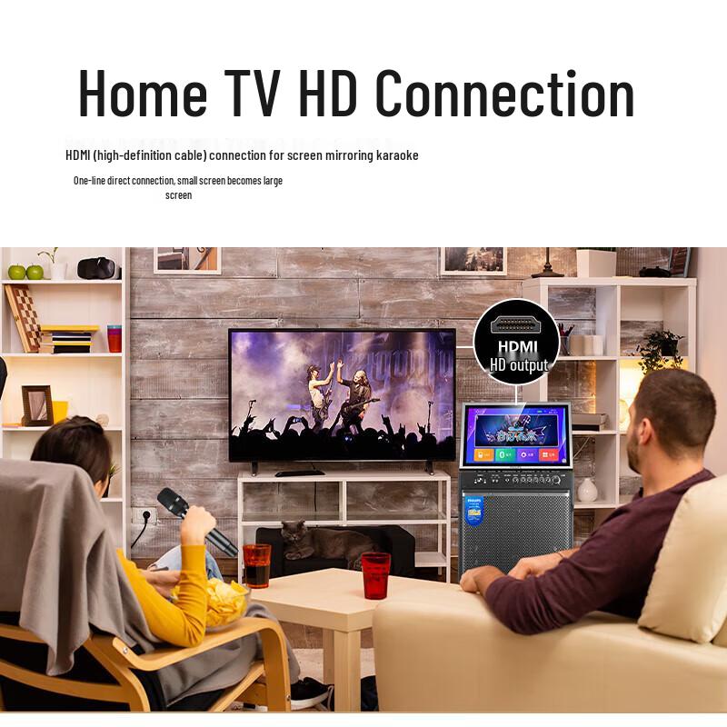 Philips Home KTV Karaoke Audio System with 18" Screen