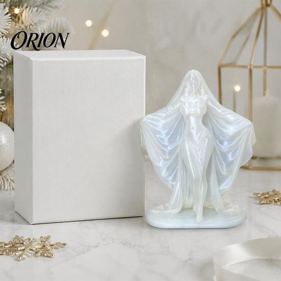 Gothic Style Soft Furnishings 3D Printed Goddess Statue, Minimalist Figurine, Modern Niche Home Accessories Mysterious Sculpture for Office Desk Shelf