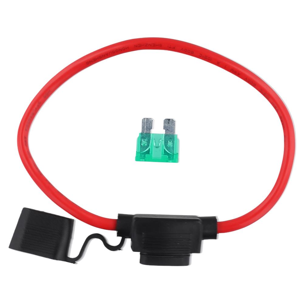 10 AWG Inline Fuse Holder with 5/20/30/40/50 A ATC Blade Fuses Waterproof Car Blade Fuse for Car Truck Boat Motorcycle Fuse Holders1