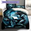 Cartoon Pattern Bedding Quilt Set Quilt Cover Pillowcase Home Decoration Birthday Gift (1 * Duvet Cover + 2 * Pillowcase, Without Core)