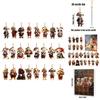 Christmas Pet Dog Advent Calendar Acrylic Hanging Ornaments For Holiday Decor And Gifts