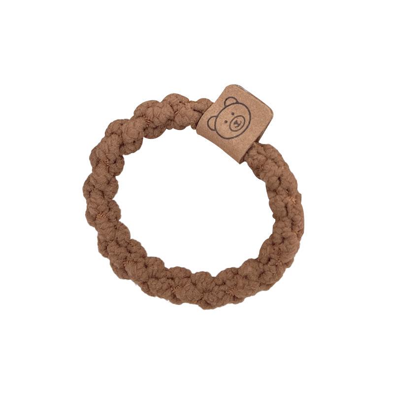 Women's High Elasticity Braided Bear Hair Tie - Thickened Elastic Band Hair Accessories