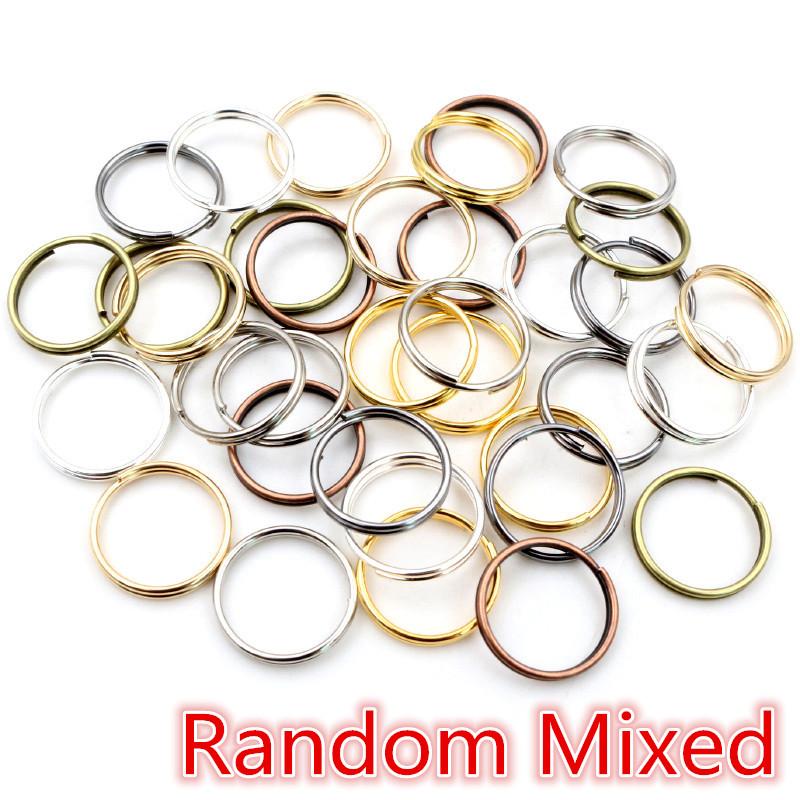 50-200pcs 5 6 8 10 12 mm Open Jump Rings Double Loops Gold Silver Color Split Rings Connectors For Jewelry Making Supplies DIY