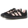 adidas Originals Adimatic Leather Fashion Comfortable Durable Lightweight Low-Top Sports Casual Shoes Unisex Sneakers Black Pink GY2092
